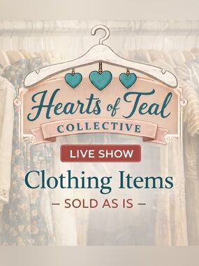 LIVE SHOW•CLOTHING ITEM•SOLD “AS IS”•1•#001-100• ALL SALES ARE FINAL